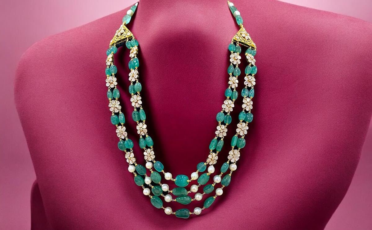 Groom Jewellery Jaipur: Kundan Kanthi Mala by Taparia Jewels