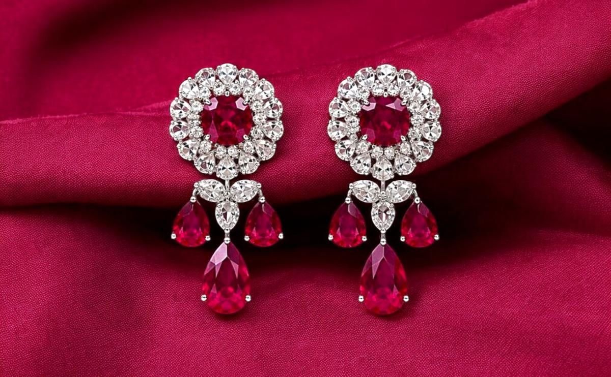 Diamond Jewellery Jaipur: certified Diamond necklace by Taparia Jewels