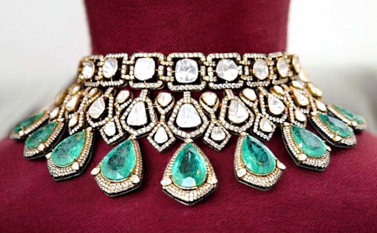 Wedding Season Jewellery Jaipur: Diamond & Open setting craftsmanship in progress