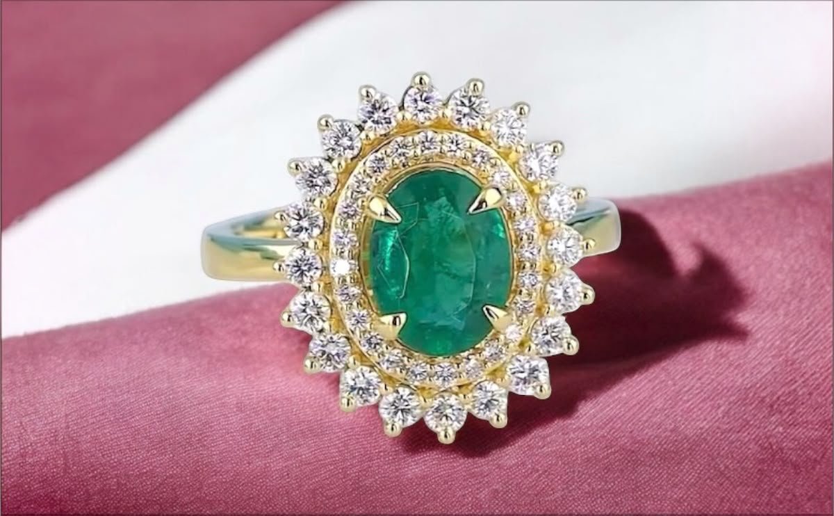 Buying jewellery for yourself: Emerald diamond ring chosen as a personal milestone piece